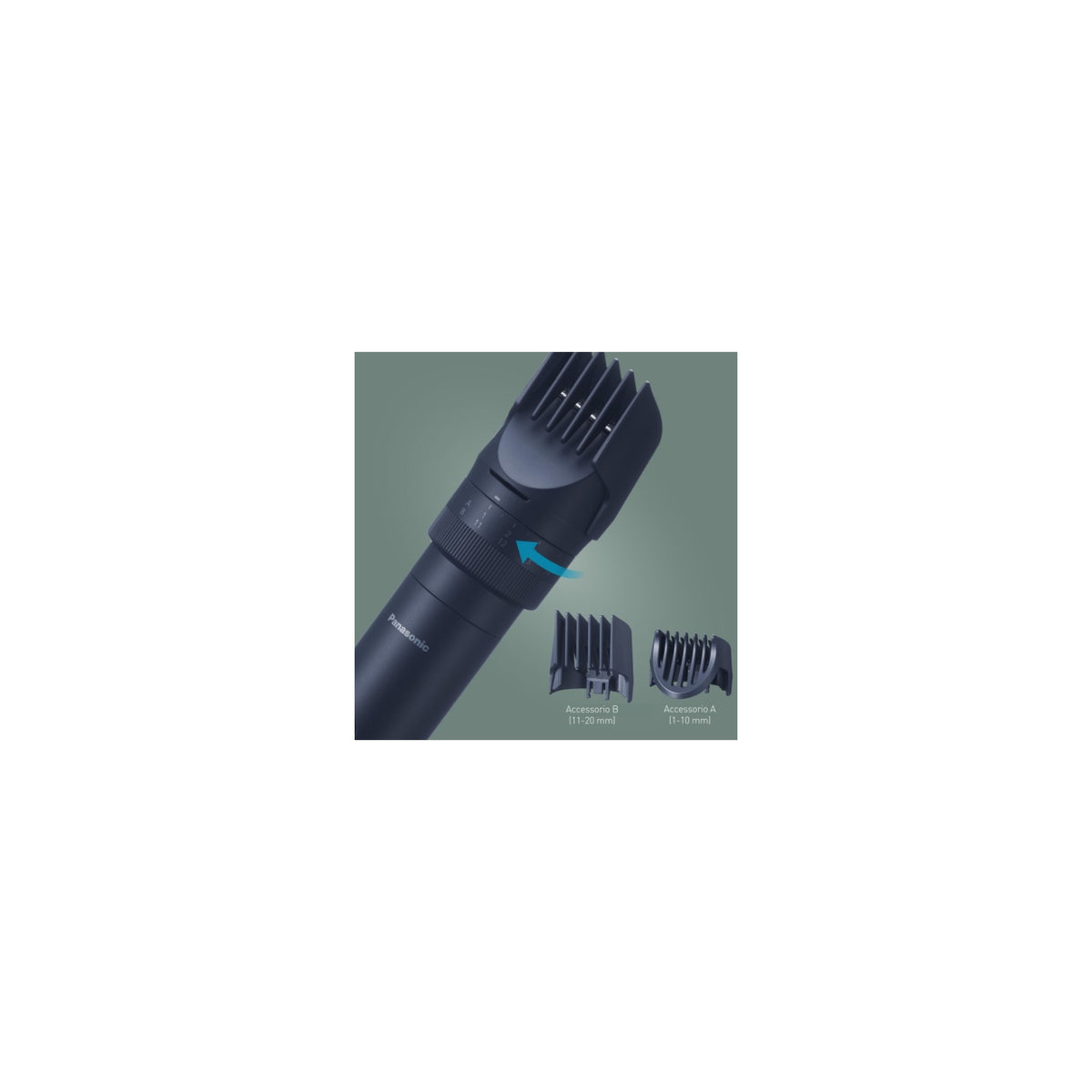 PANASONIC ER-CKN1-PAC13 REGOLABARBA RICARICABILE WET E DRY 39 LIVELLI DI TAGLIO