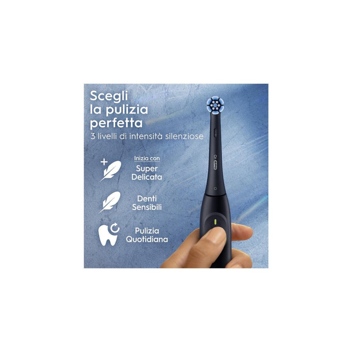 BRAUN ORAL-B IO2 SPAZZOLINO ELETTRICO COLORE NERO - IO2BLACK