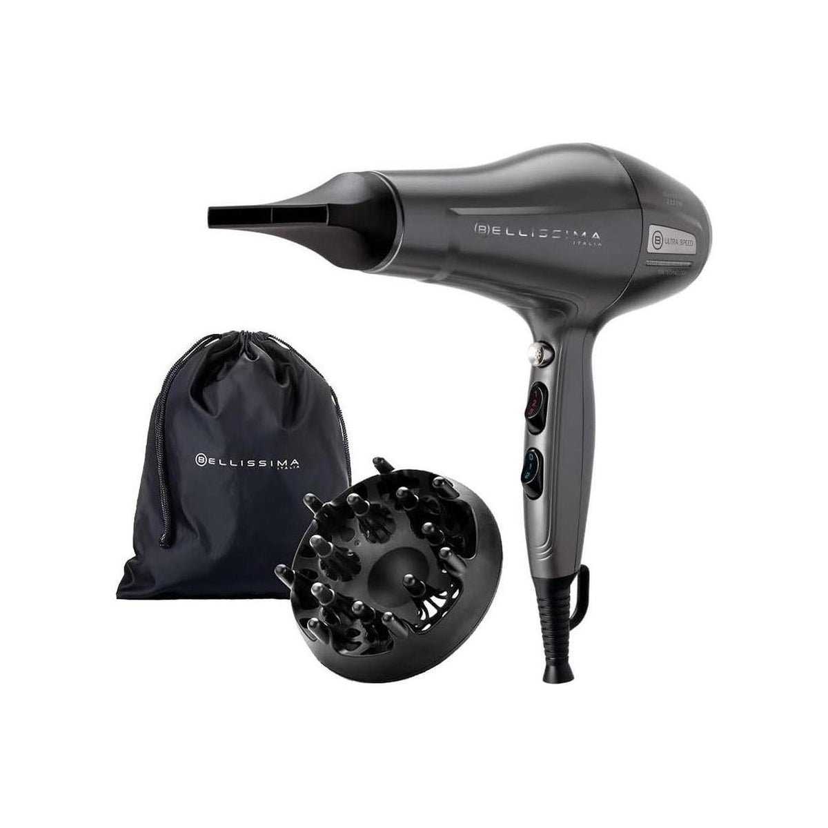 IMETEC BELLISSIMA ASCIUGACAPELLI ULTRA SPEED 2200W 2 VELOCITA' 3 TEMPERATURE - 11859