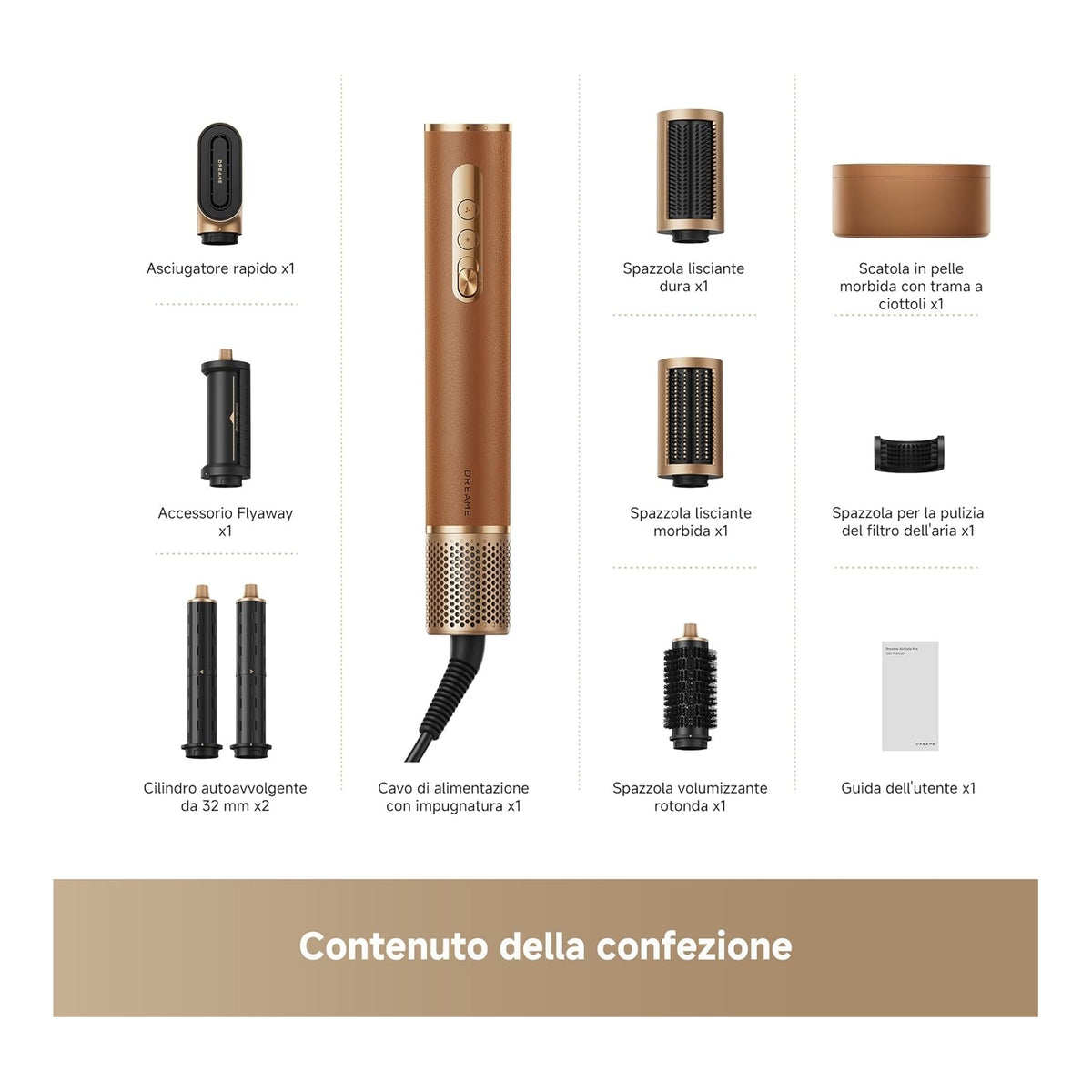 DREAME AIRSTYLE PRO CON 7 ACCESSORI MAGNETICI - DREAIRSTYLEPR
