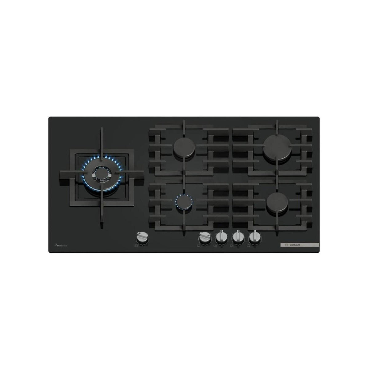 BOSCH PPM9A6I40 PIANO COTTURA DA INCASSO 90CM 5 FUOCHI A GAS GRIGLIE IN GHISA NERO