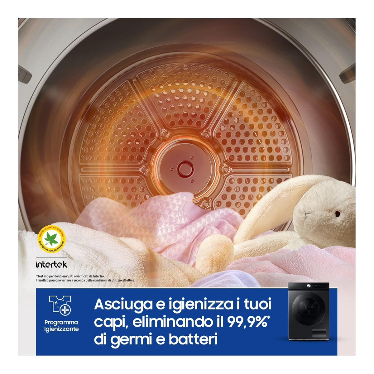 SAMSUNG DV90DB7845GBU3 ASCIUGATRICE 9KG WIFI BESPOKE AI CLASSE A COLORE NERO