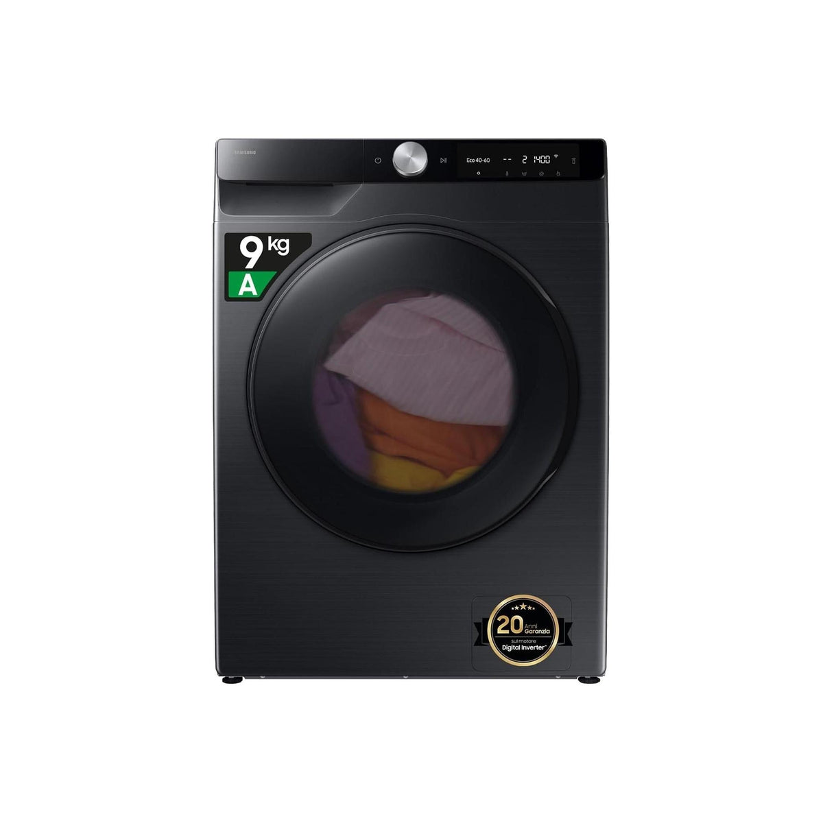 SAMSUNG WD90DG6G94BBU3 LAVASCIUGA SLIM 48CM 9/5KG 1400 GIRI ECODOSATORE WIFI VAPORE CLASSE A/E