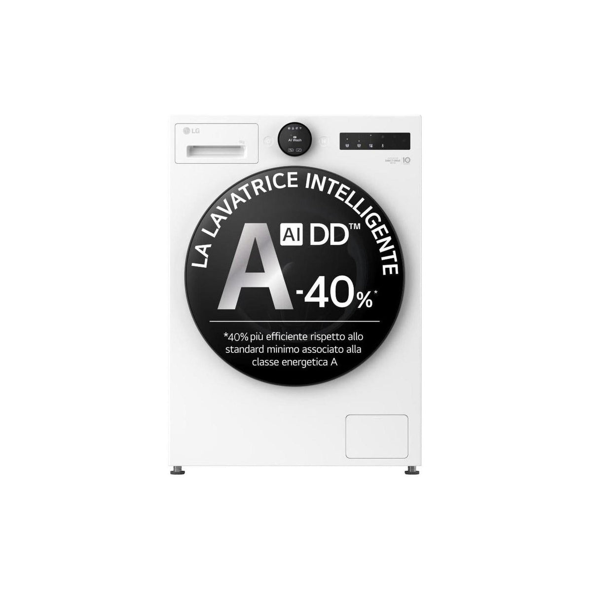 Lg F4X7011TWB Lavatrice 11Kg 1400 Giri AI DD Wifi TurboWash 360 Classe A