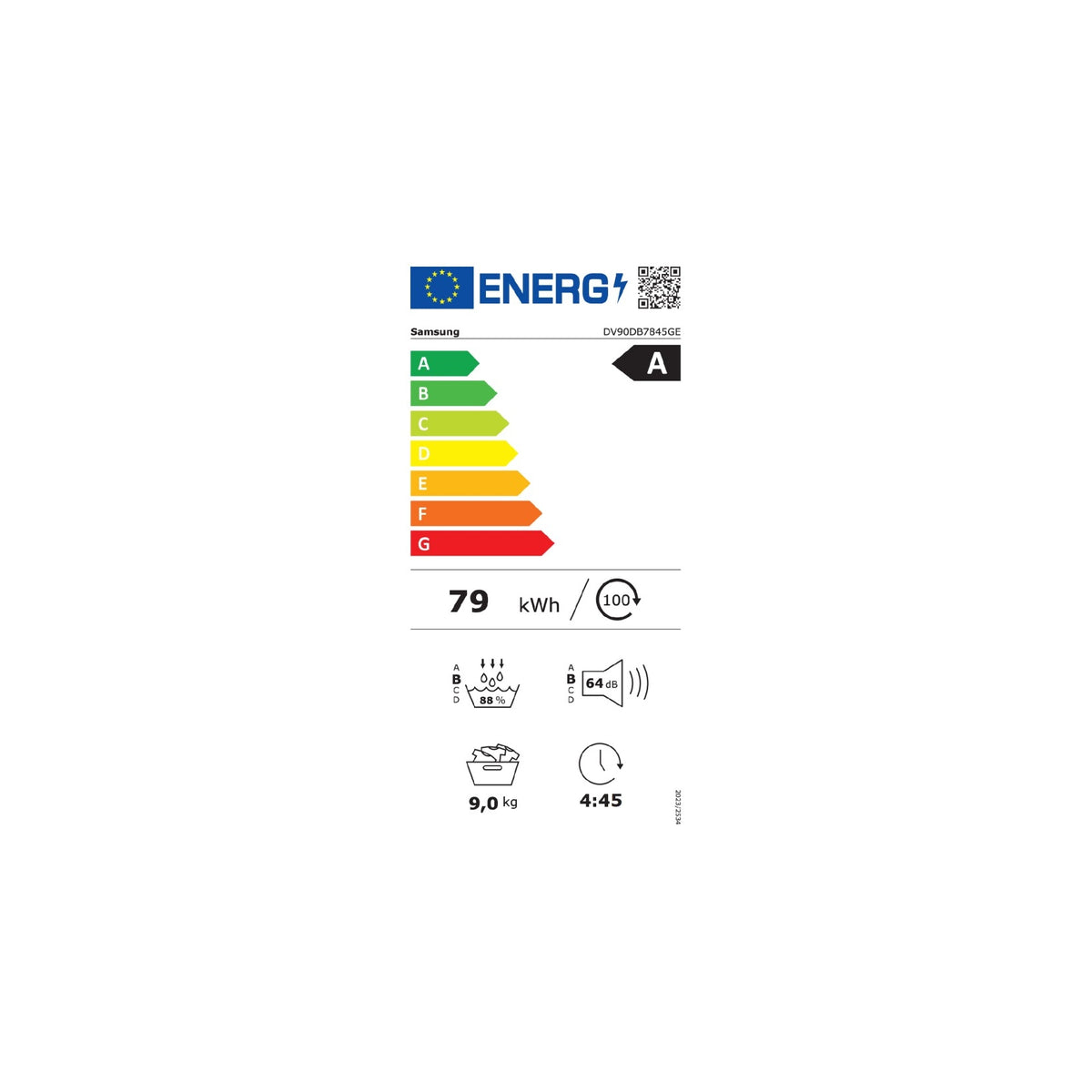 Samsung Asciugatrice Bespoke AI 9Kg DV90DB7845GEU3 Wifi Classe A