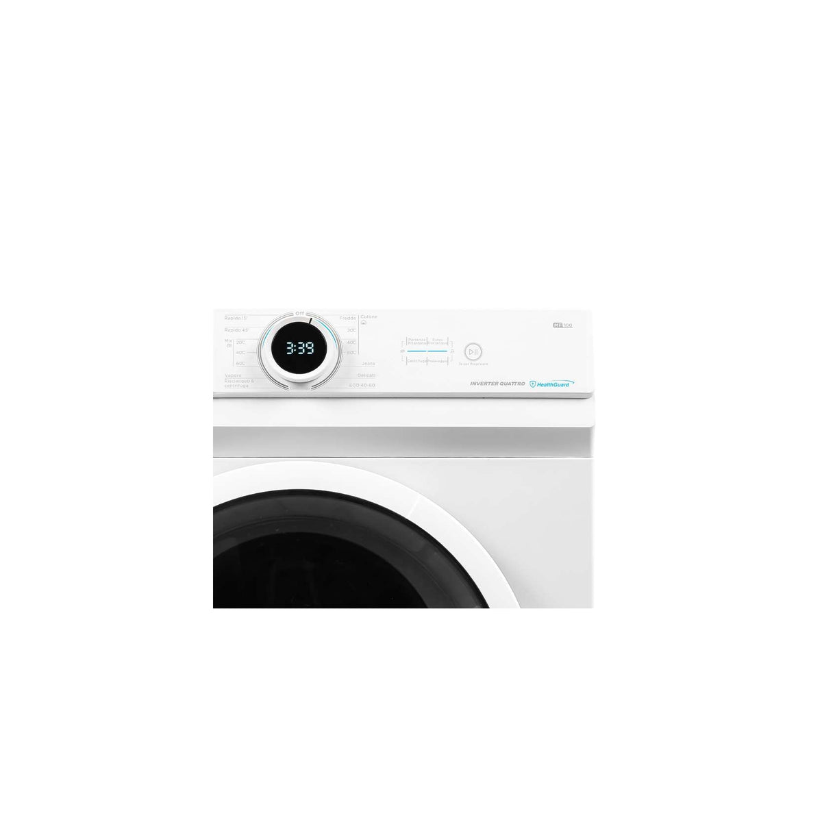 Midea Lavatrice Slim 7Kg MF100W70BA/W-IT 1400 Giri Vapore Classe A