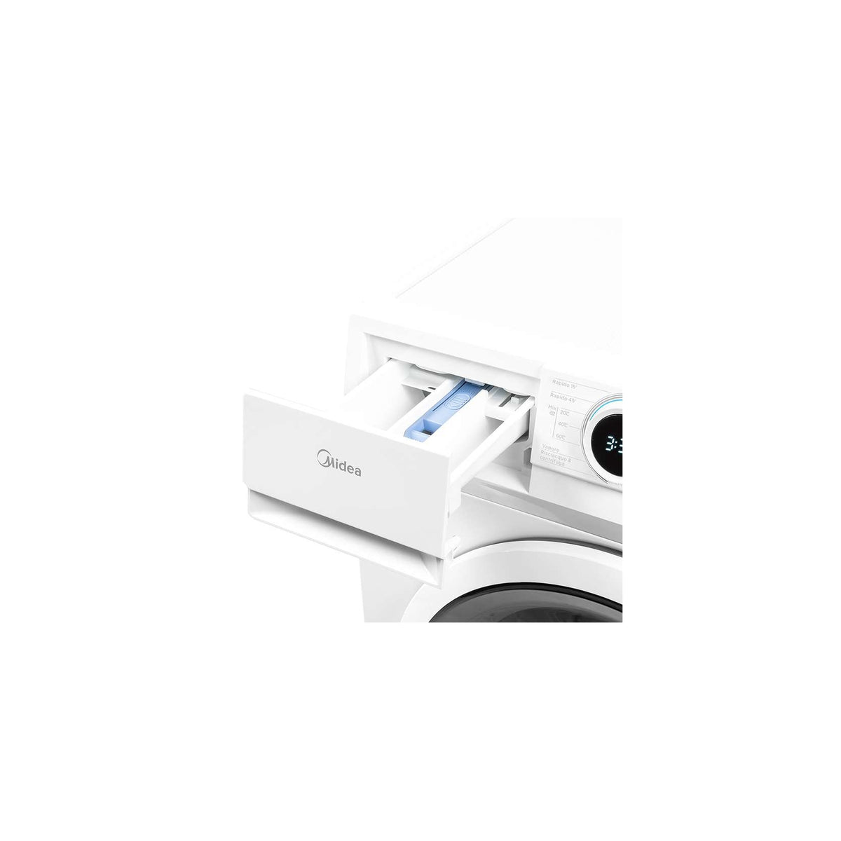 Midea Lavatrice Slim 7Kg MF100W70BA/W-IT 1400 Giri Vapore Classe A