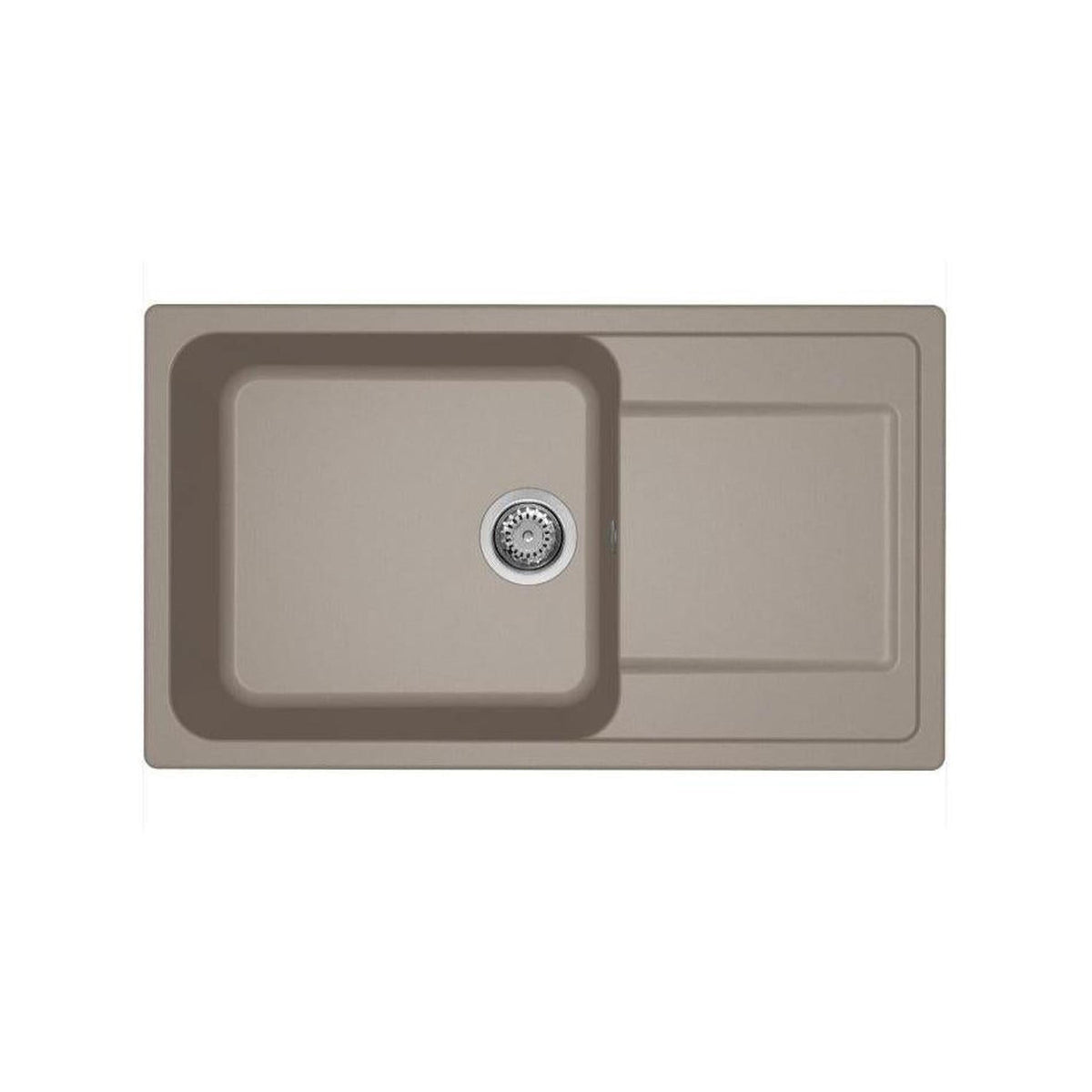 ELLECI LIFE 410 LG241043 LAVELLO 86X50 1 VASCA CON GOCCIOLATOIO REVERSIBILE GRANITEK TORTORA