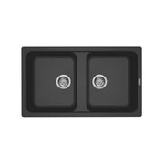 ELLECI LG245059 LAVELLO 2 VASCHE 86x50 IN GRANITEK ANTRACITE