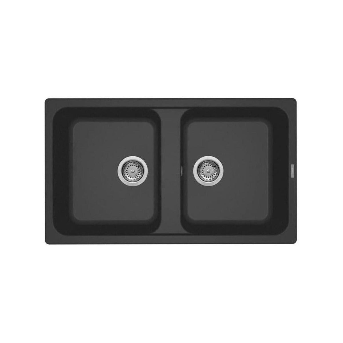 ELLECI LG245059 LAVELLO 2 VASCHE 86x50 IN GRANITEK ANTRACITE