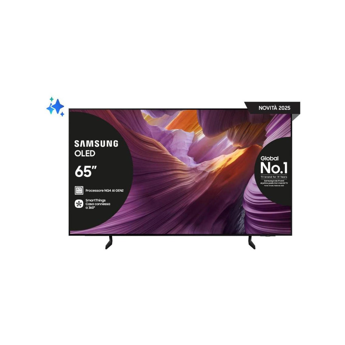 SAMSUNG QE65S85FAEXZT TV OLED 65" SMART TV 4K UHD DVB T2/S2 4X HDMI CLASSE F