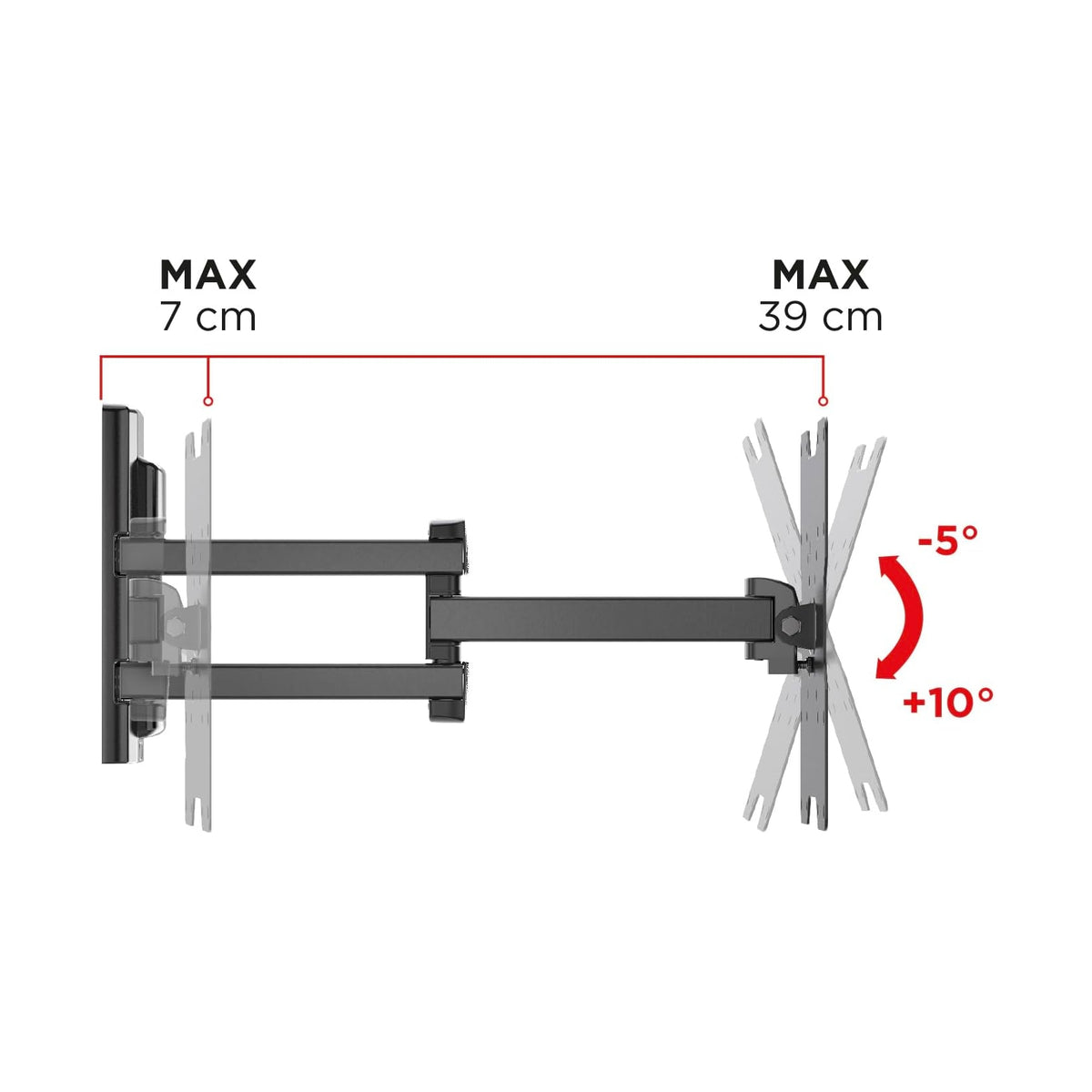 MELICONI FLATSTYLE FDR200 IT SUPPORTO DA PARETE PER TV 26''/45'' - 580472