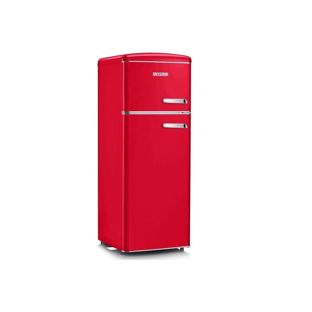 SEVERIN RKG 8890 FRIGORIFERO DOPPIA PORTA LINEA RETRO' 208 LT CERNIERA A SINISTRA ROSSO