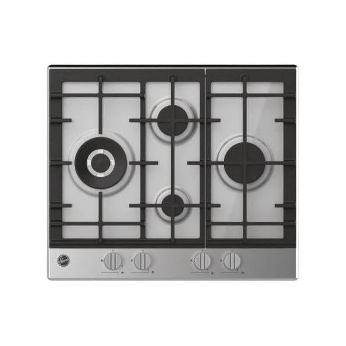 Hoover HHG6D5WK3X Piano cottura 60Cm, 4 fuochi a gas, colore Inox