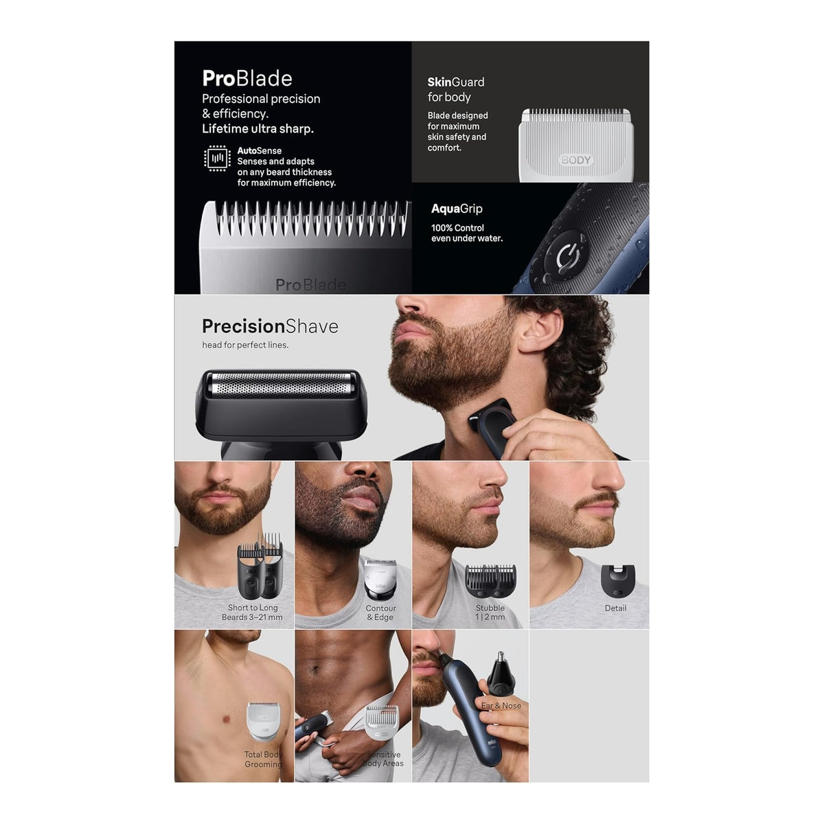 Braun AIO7540 Trimmer All-in-One Series 7 Kit 11-in-1