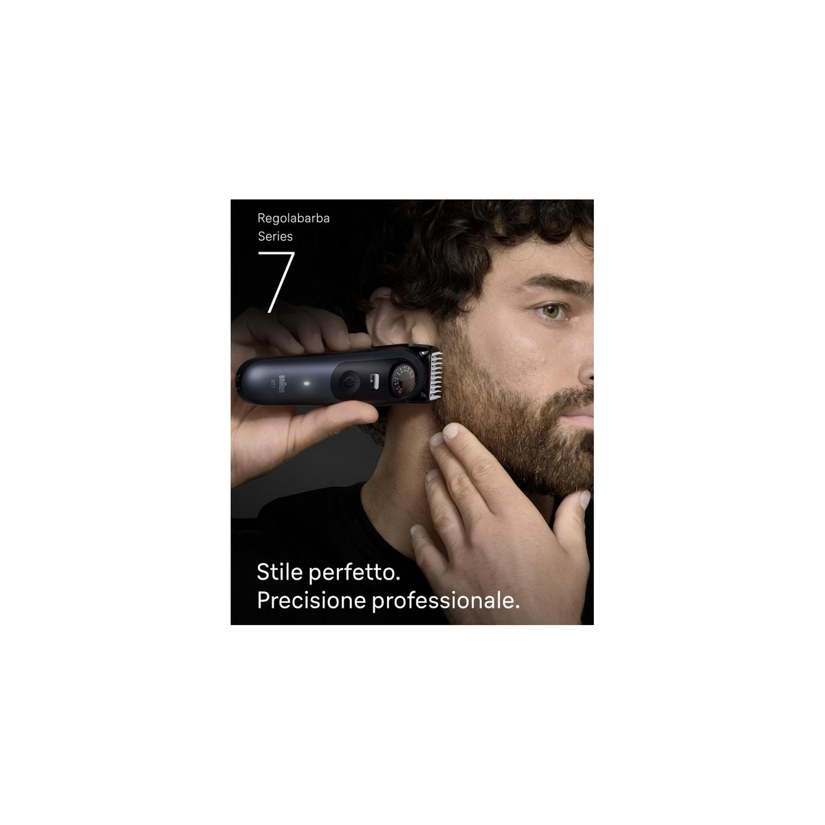 BRAUN BT7520 REGOLABARBA SERIES 7 RICARICABILE 40 LIVELLI DI TAGLIO