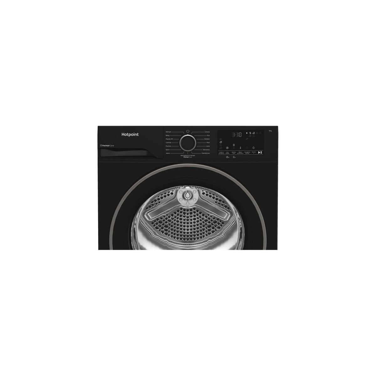 Hotpoint Ariston Asciugatrice 9kg HPT 94D BBS IT a Pompa di calore  Vapore Classe C – HPT94DBBSIT
