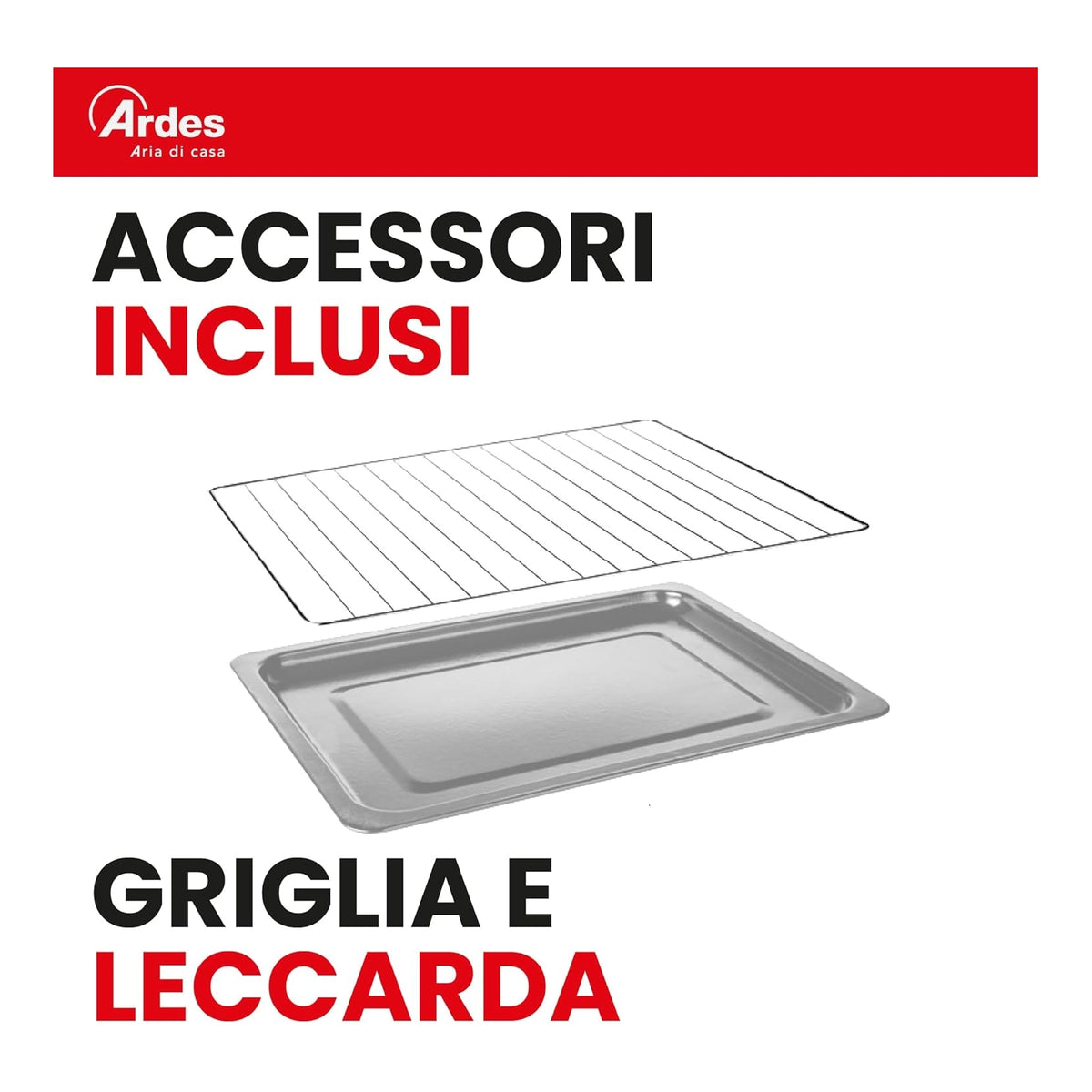 ARDES AR6264PB FORNETTO ELETTRICO VENTILATO 64 LT NERO