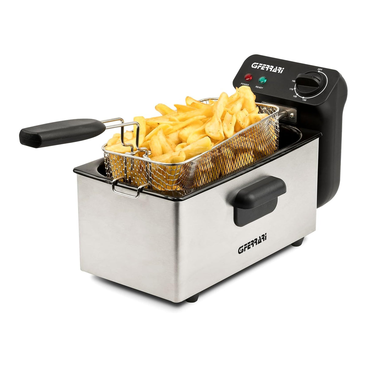 G3 Ferrari G10203 Friggitrice ad Olio 3Lt, Inox