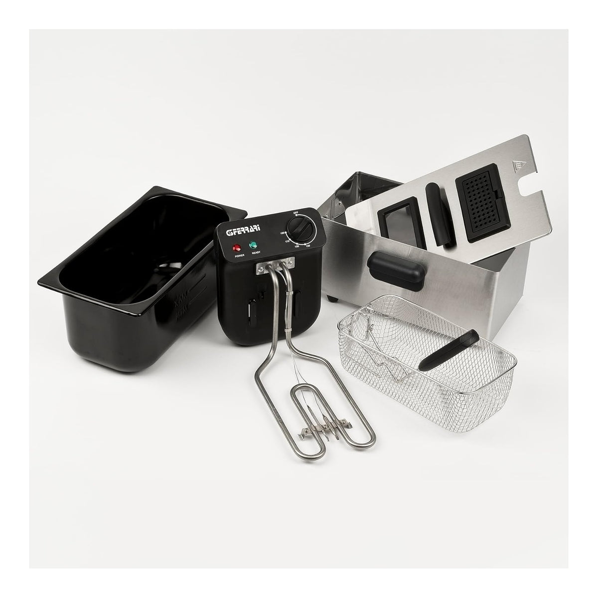 G3 Ferrari G10203 Friggitrice ad Olio 3Lt, Inox