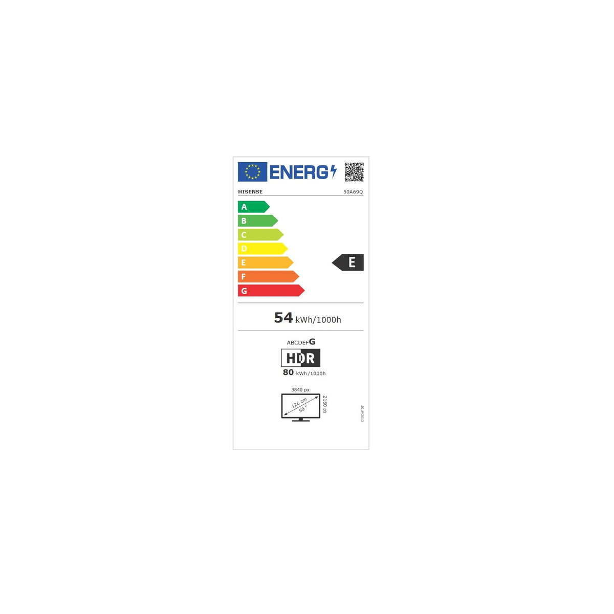 Hisense 50A69Q Smart TV 50" 4K Ultra HD Dolby Vision