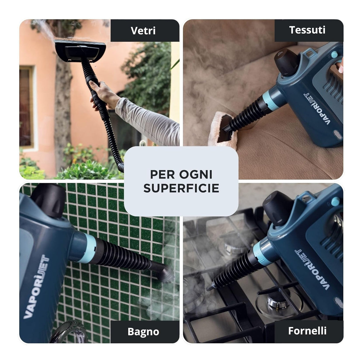 Ariete Vaporì Jet Pistola a Vapore con Accessori - 4137/03