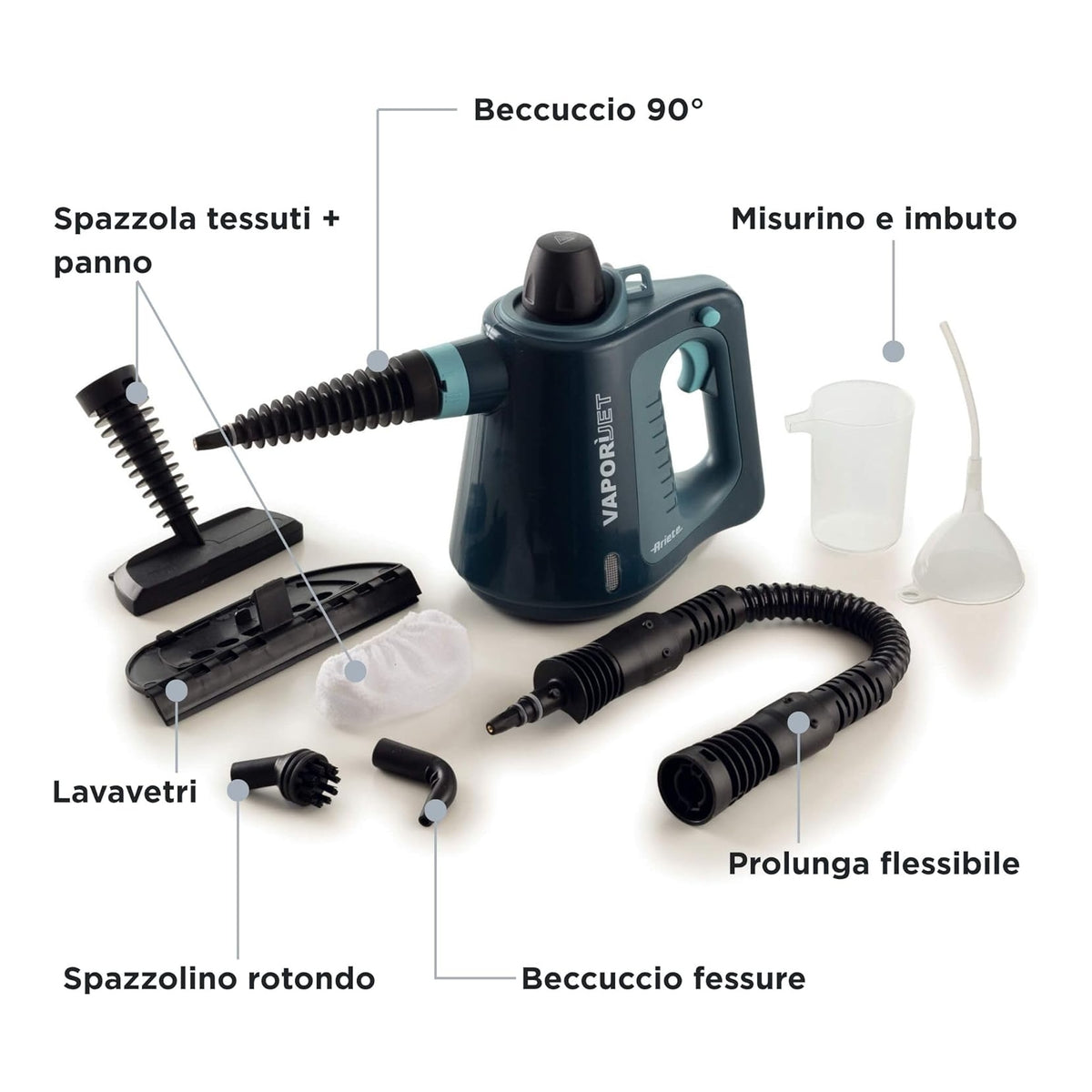 Ariete Vaporì Jet Pistola a Vapore con Accessori - 4137/03