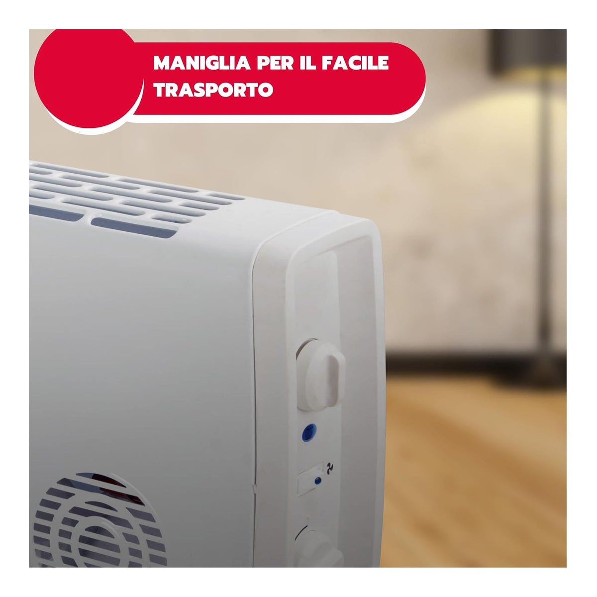 ARDES SMOOTHY TIME TERMOCONVETTORE ELETTRICO 2000W 3 LIVELLI DI POTENZA - AR4C05T
