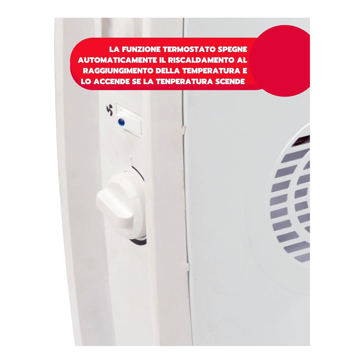 ARDES SMOOTHY TIME TERMOCONVETTORE ELETTRICO 2000W 3 LIVELLI DI POTENZA - AR4C05T