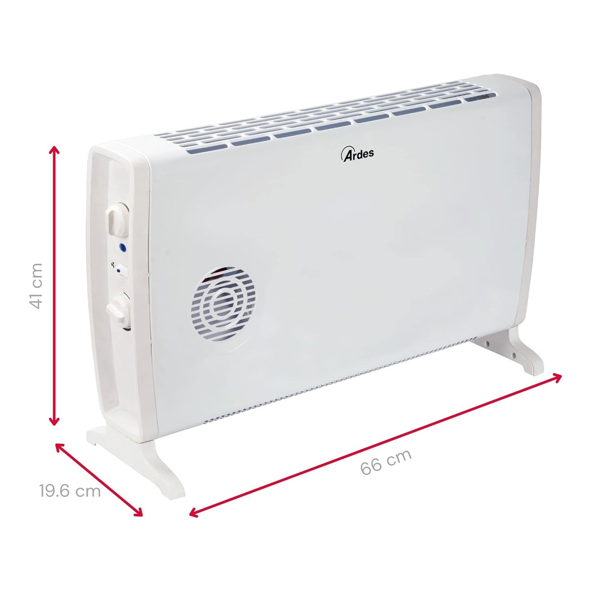 ARDES SMOOTHY TIME TERMOCONVETTORE ELETTRICO 2000W 3 LIVELLI DI POTENZA - AR4C05T