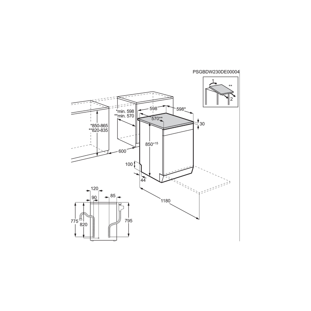 ELECTROLUX ESS68400SX LAVASTOVIGLIE LIBERA INSTALLAZIONE 14 COPERTI CLASSE C INOX