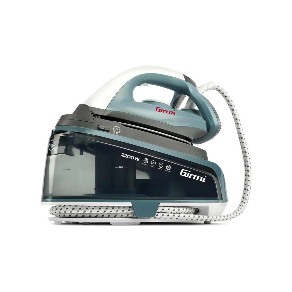 Girmi SS04 Ferro da stiro con Caldaia, 2200W, 3 Bar, Serbatoio 1,5Lt