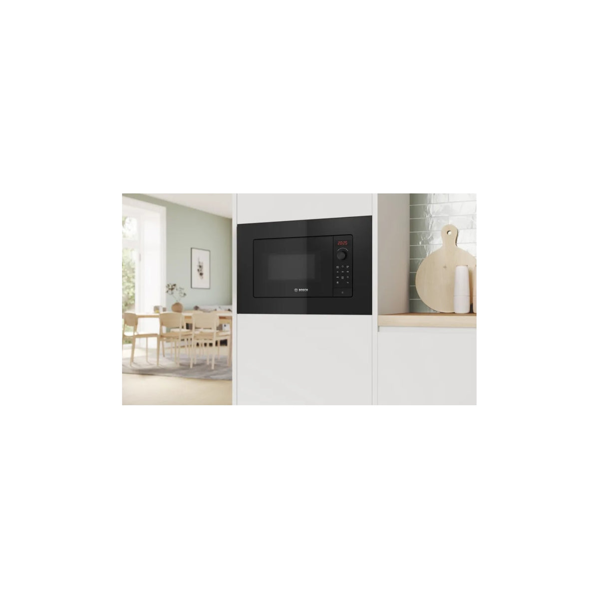 BOSCH BFL623MB4 Forno a Microonde da Incasso, 20Lt, Nero