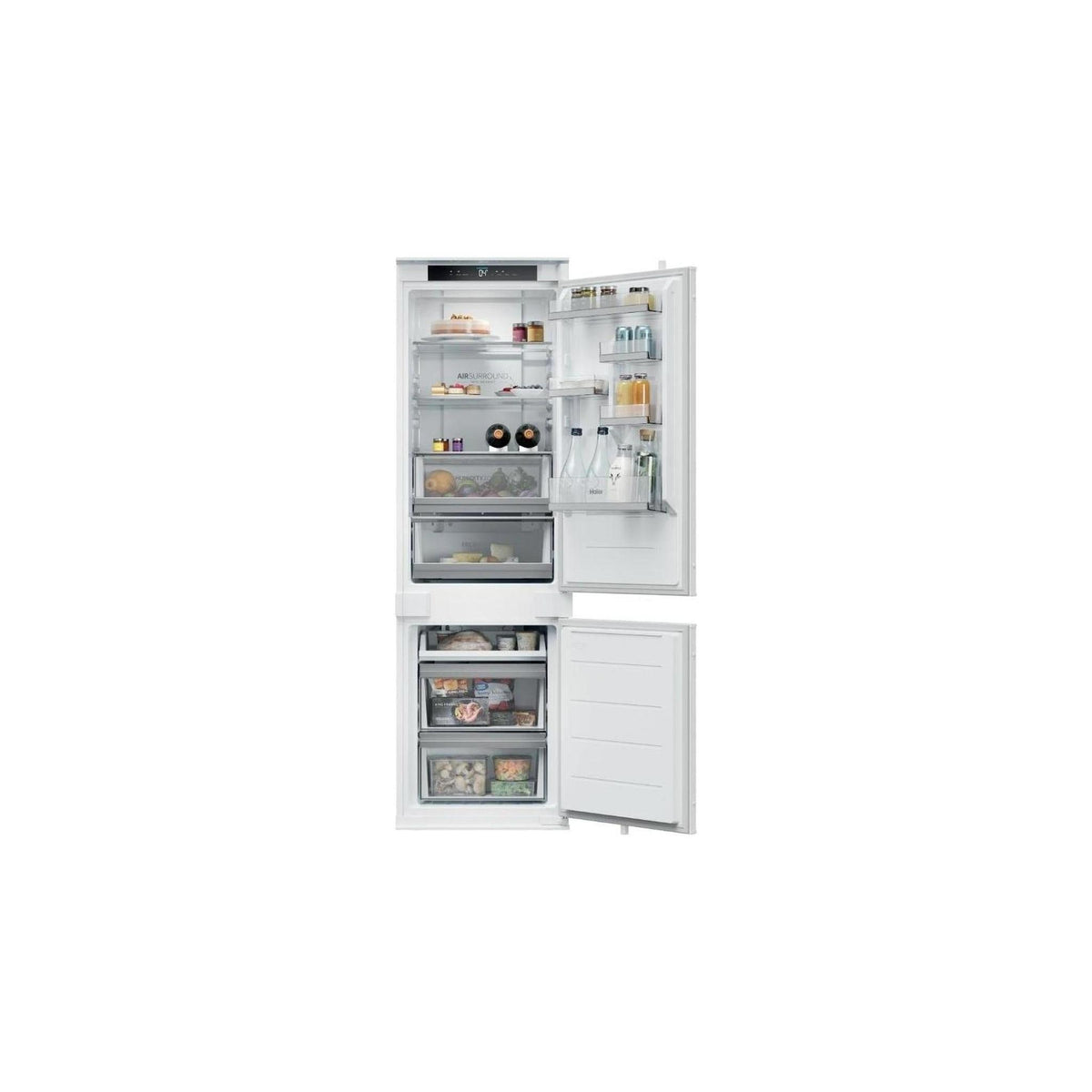 HAIER HBQW5518E SERIE 6 FRIGORIFERO COMBINATO DA INCASSO 248 LT TOTAL NO FROST WIFI MOTORE INVERTER CLASSE E