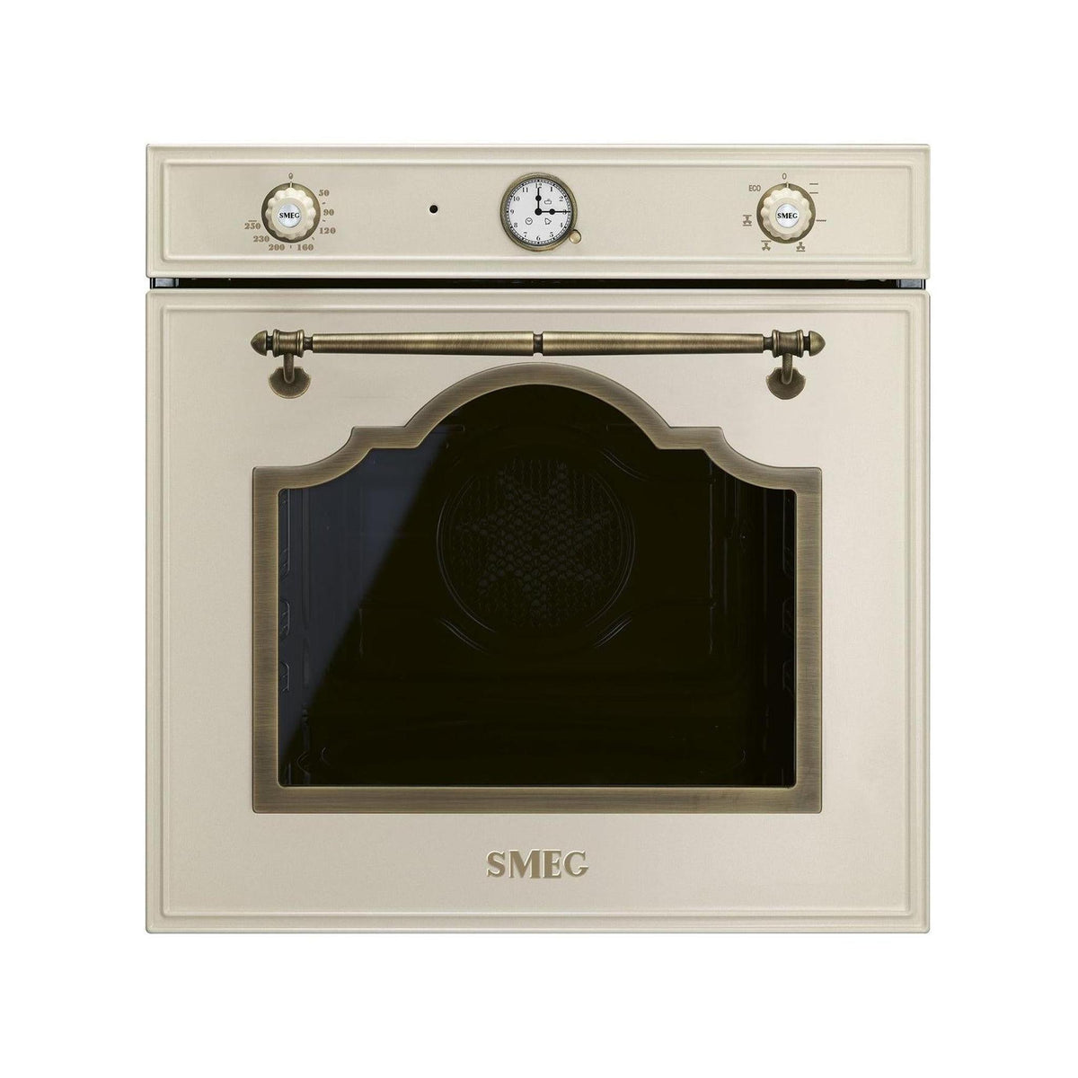 SMEG SF67C1PO FORNO DA INCASSO ELETTRICO VENTILATO SERIE CORTINA 70LT 6 FUNZIONI COLORE PANNA CLASSE A