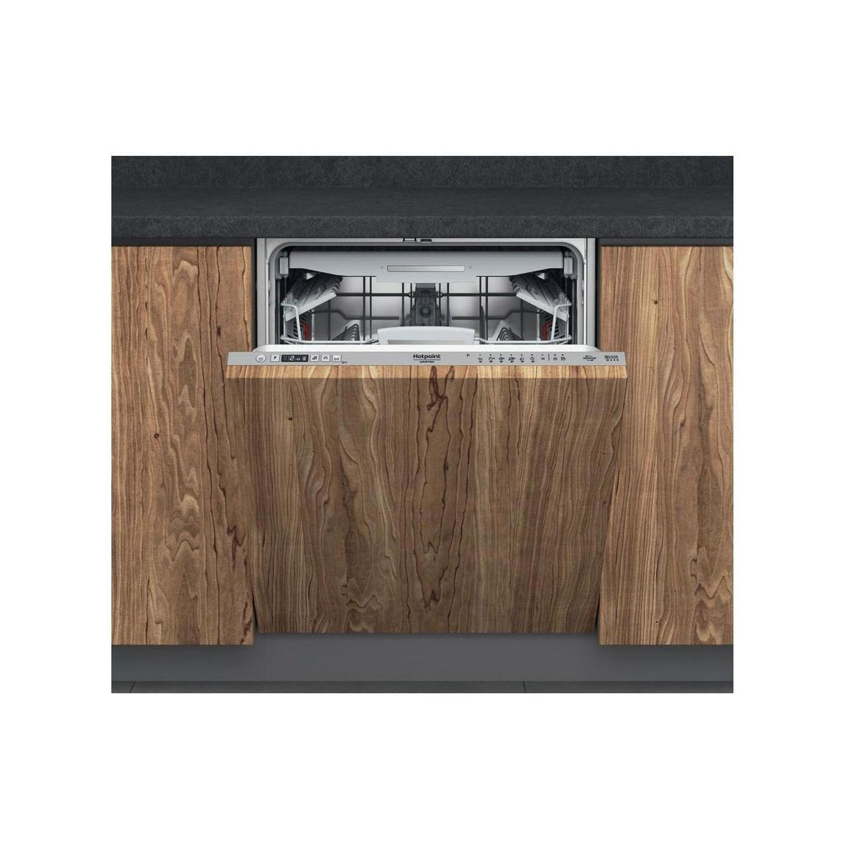 Hotpoint Ariston HA6IA14BN7A0 Lavastoviglie da incasso a Scomparsa Totale, 14 Coperti, Classe A