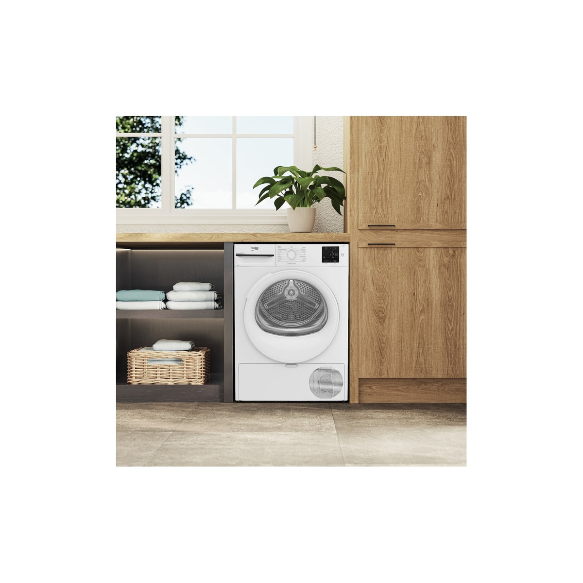 Beko BMT83EW Asciugatrice 8Kg, Pompa di calore Classe D