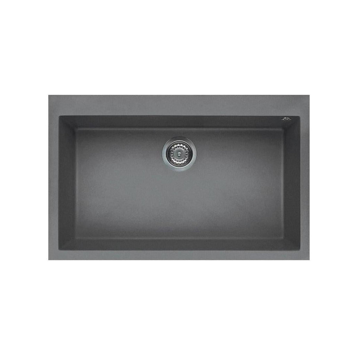 Elleci Quadra 130 LMQ13073 Lavello Monovasca 79x50, Installazione Sopratop, Granitek Titanio