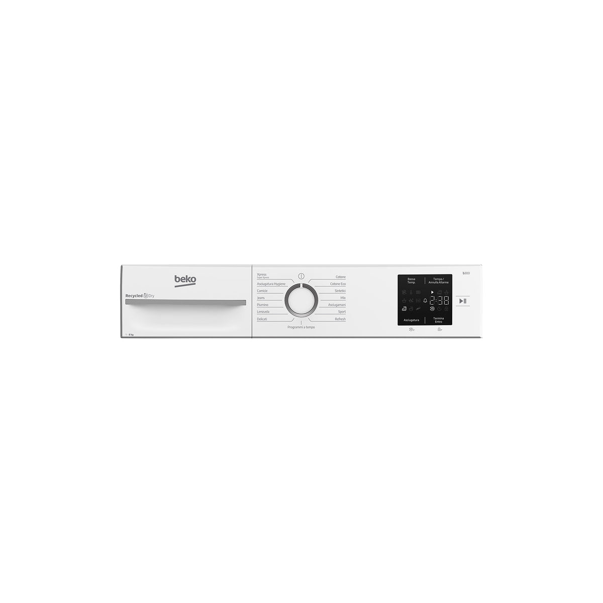 Beko BMTR38W Asciugatrice 8Kg, Pompa di calore Classe D