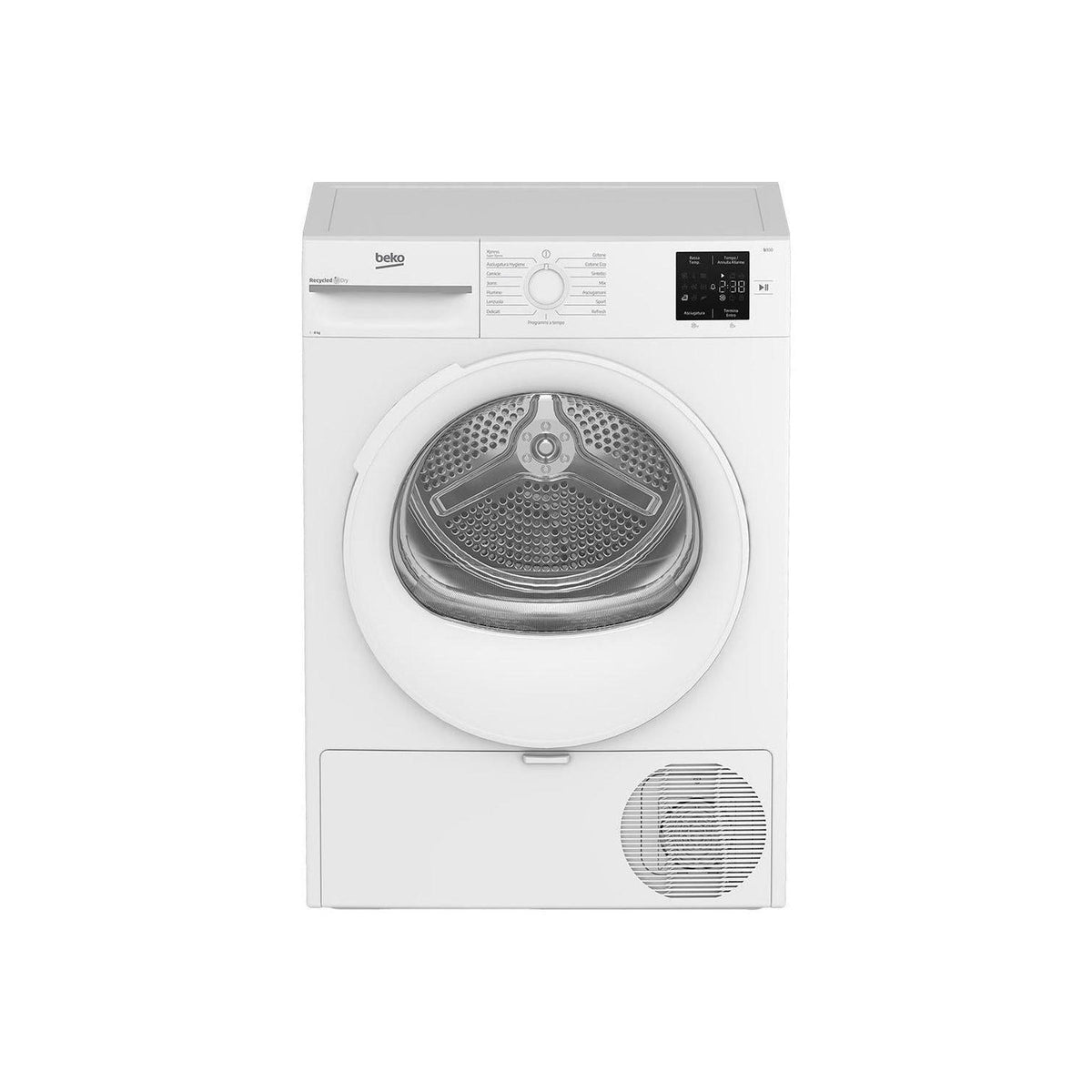 Beko BMTR38W Asciugatrice 8Kg, Pompa di calore Classe D
