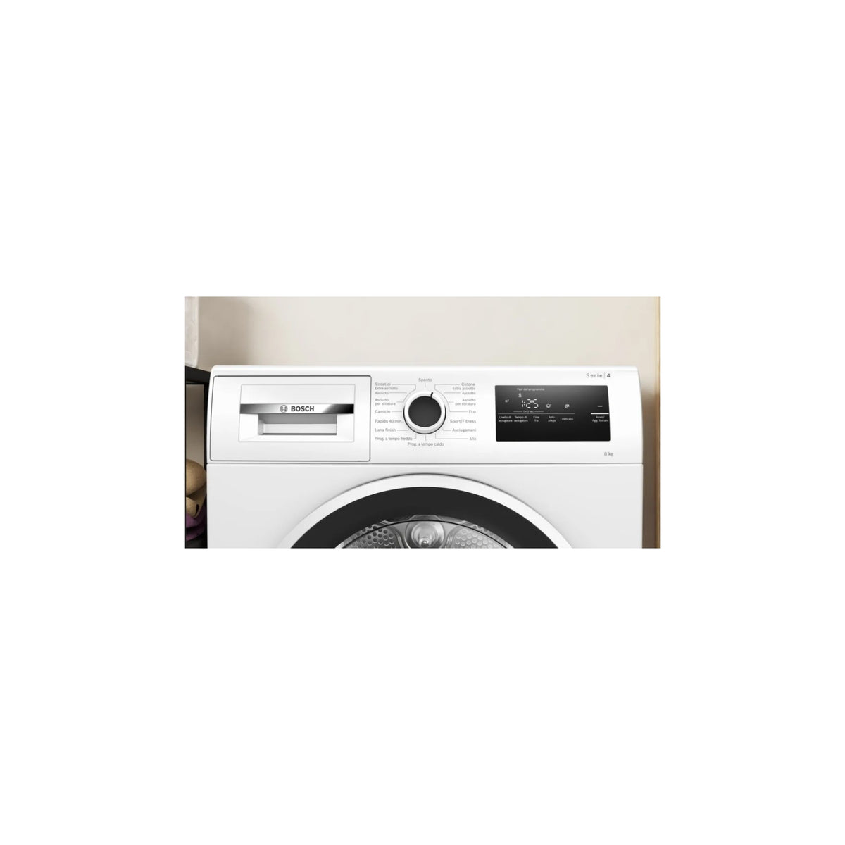 Bosch WTH85218II Asciugatrice a pompa di calore 8Kg, Classe D