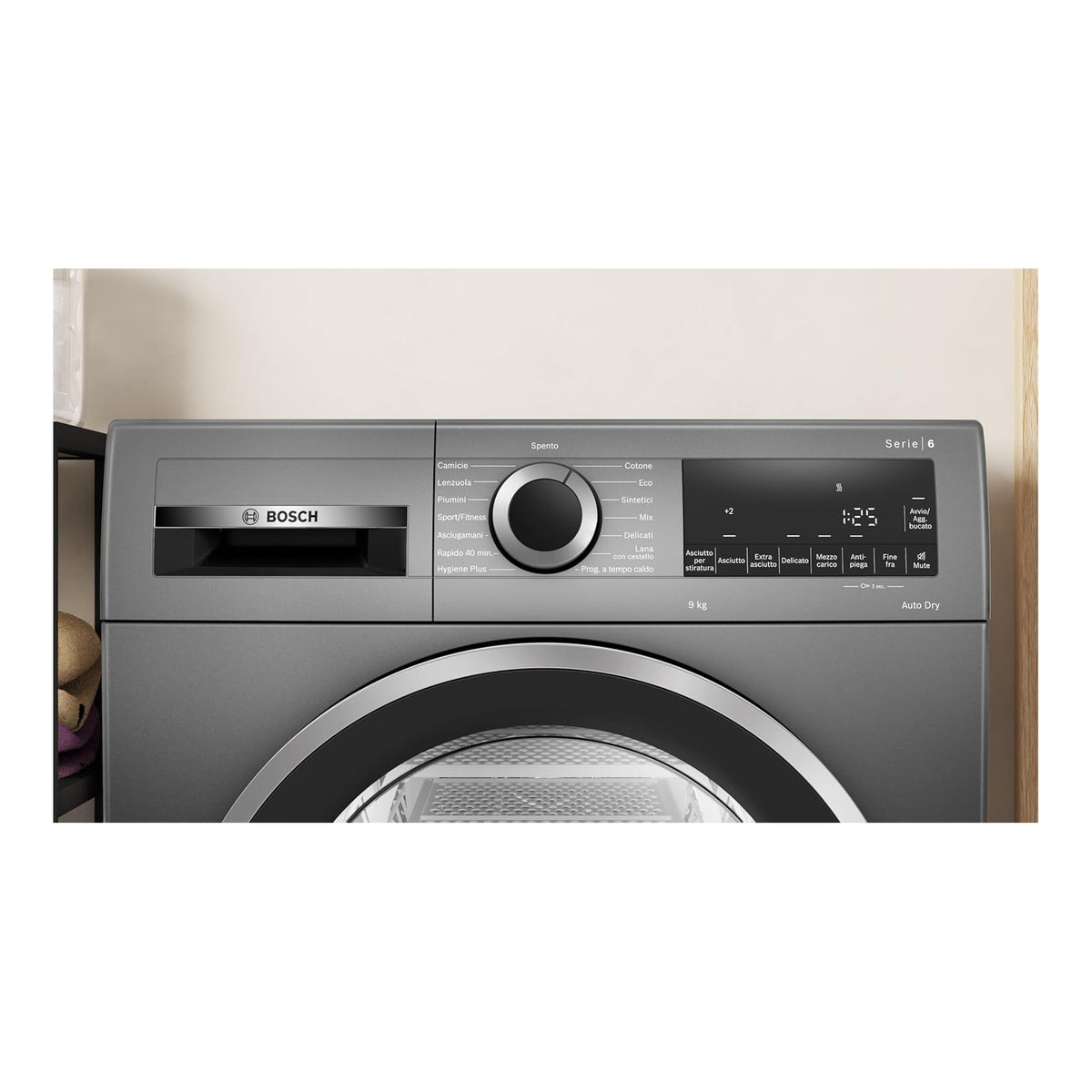 Bosch WQG243DRII Asciugatrice a pompa di calore 9Kg, Classe C