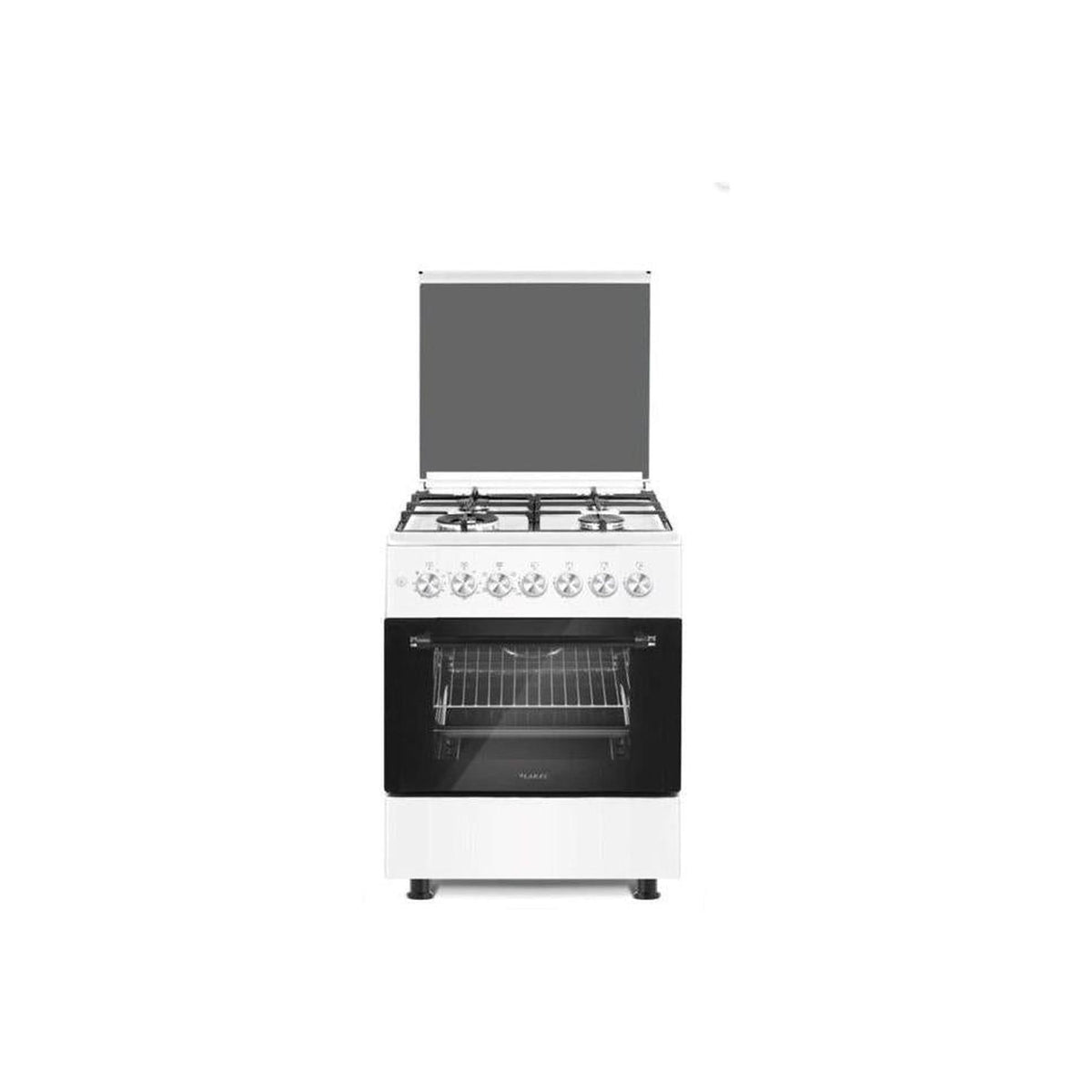 LAREL L60GB CUCINA 60X60 4 FUOCHI A GAS E FORNO A GAS VENTILATO - BIANCA