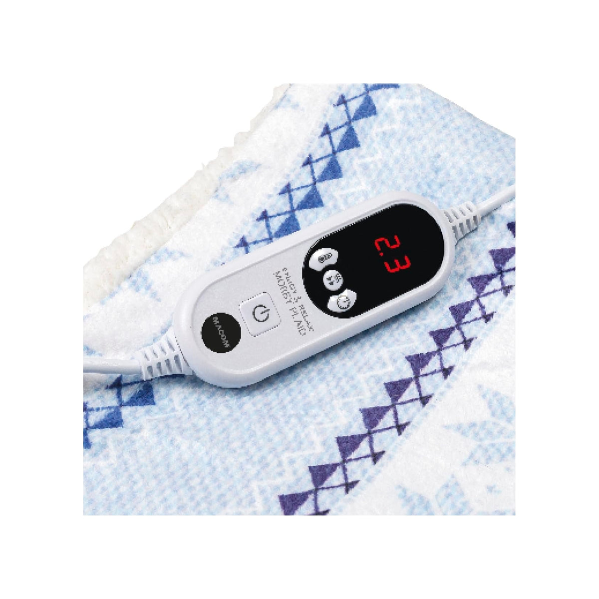Macom MORBY PLAID 943 Plaid Riscaldabile con comoda Tasca per i Piedi - MORBYPLAID943