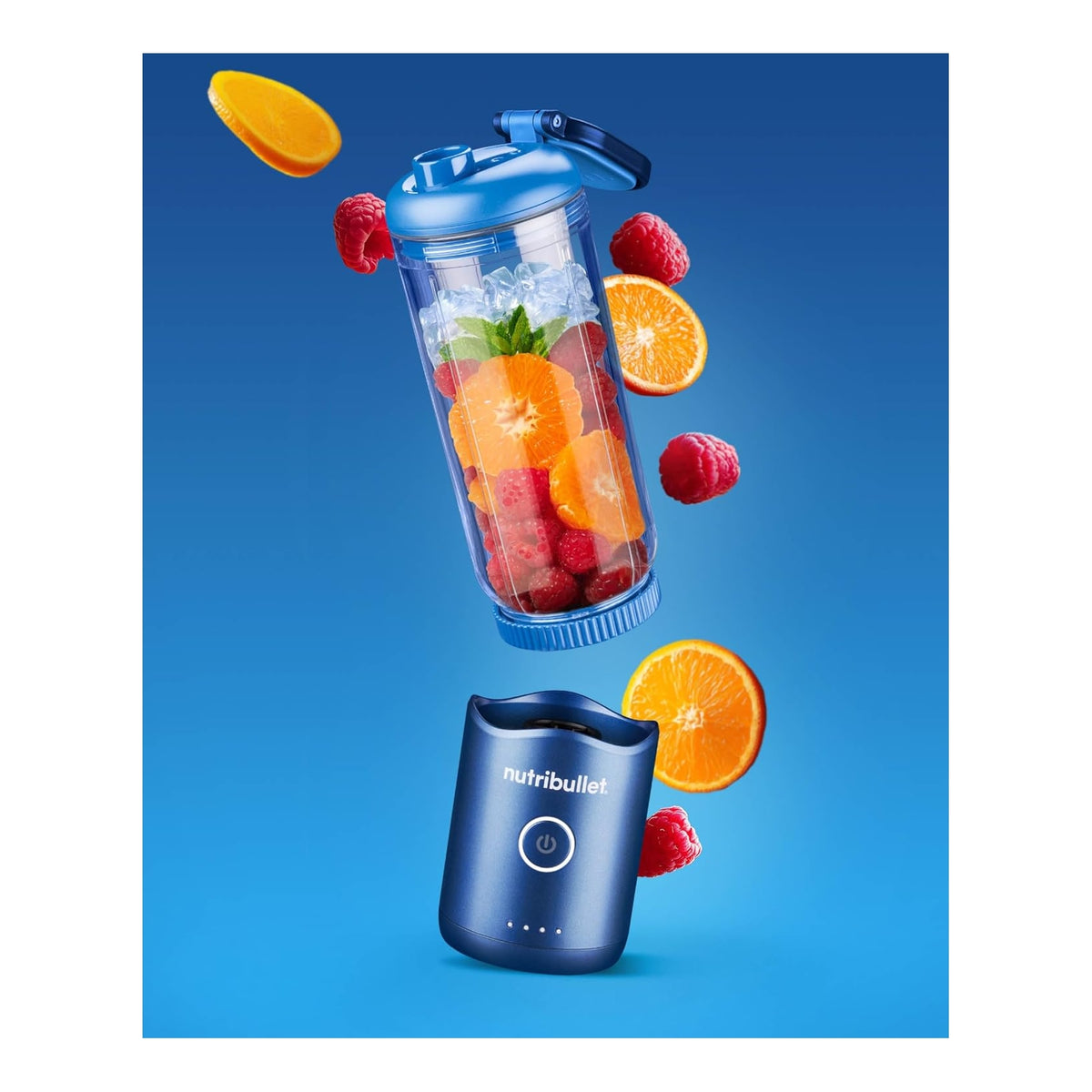 Nutribullet Flex NBP013BL Frullatore Portatile con Coperchio, Capacità 590ml