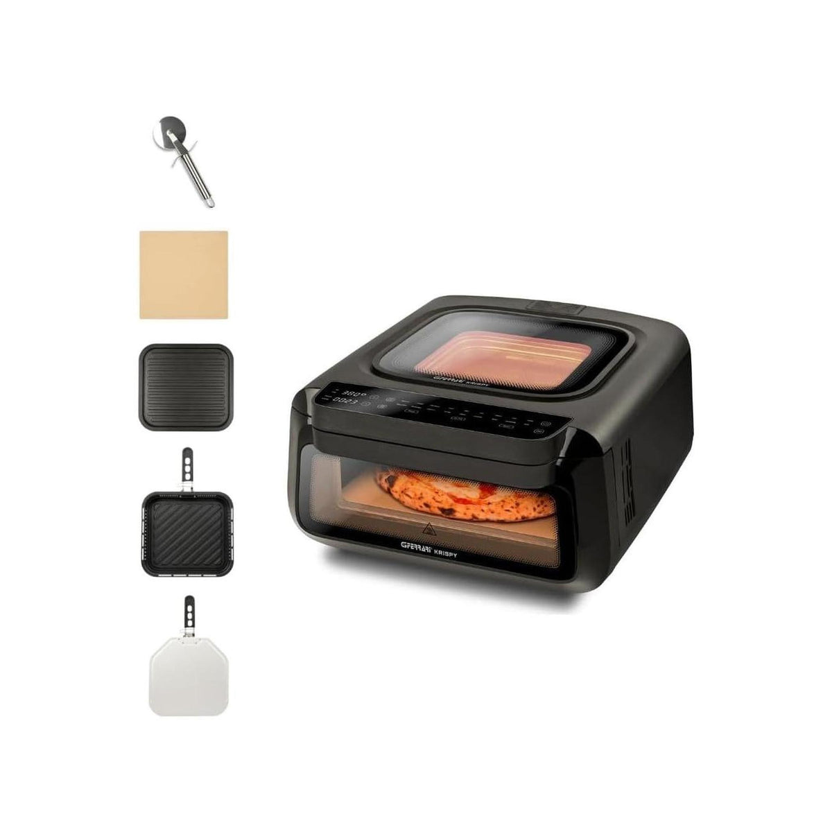 G3 Ferrari Krispy G10225 Friggitrice ad aria, Forno Pizza e Grill BBQ
