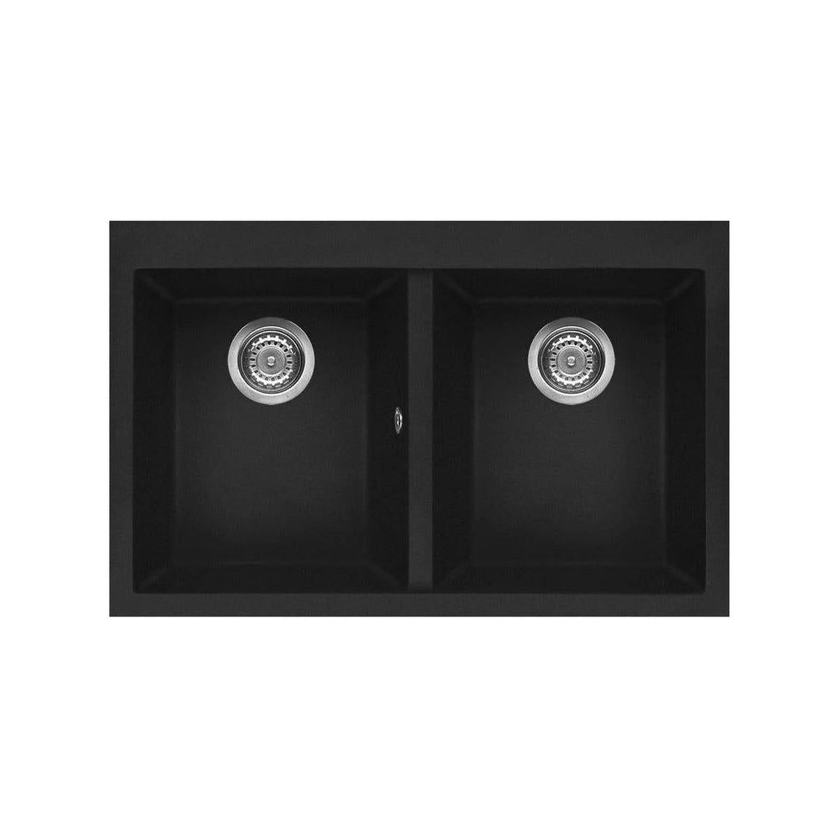 ELLECI LGE45040 EGO 450 LAVELLO 2 VASCHE 86X50 CM COLORE NERO
