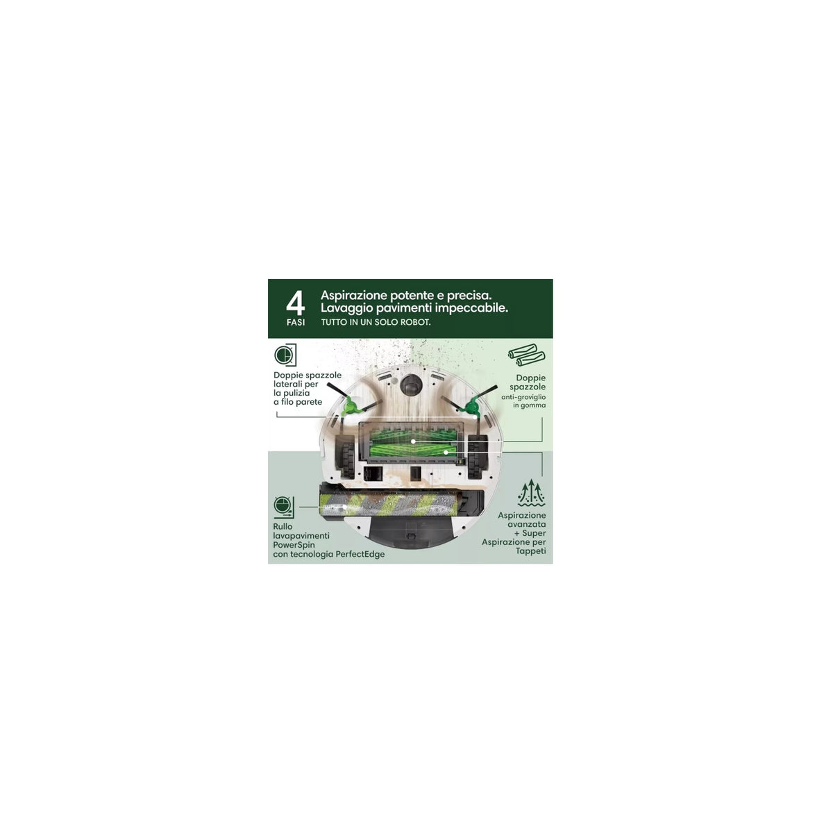 Roomba Max 705 Combo Robot aspira e lava con AutoWash Dock, Sacchetti e Detergente - ROOMBAMAX705COMBO - 817259