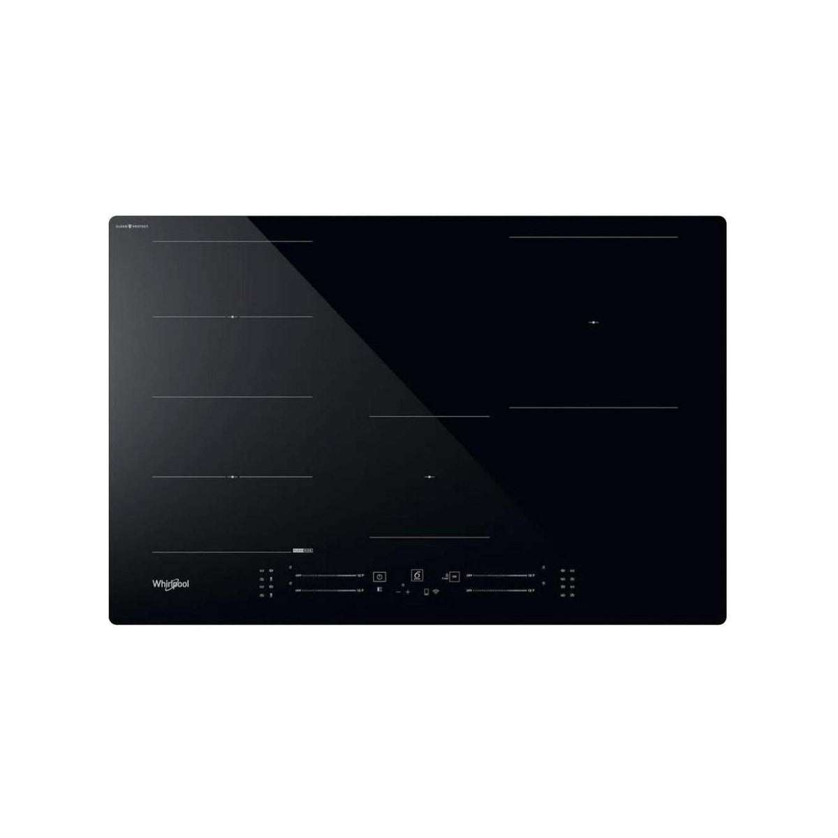 Whirlpool WF S7977 CPNE Piano cottura a induzione 77cm 4 zone, Nero