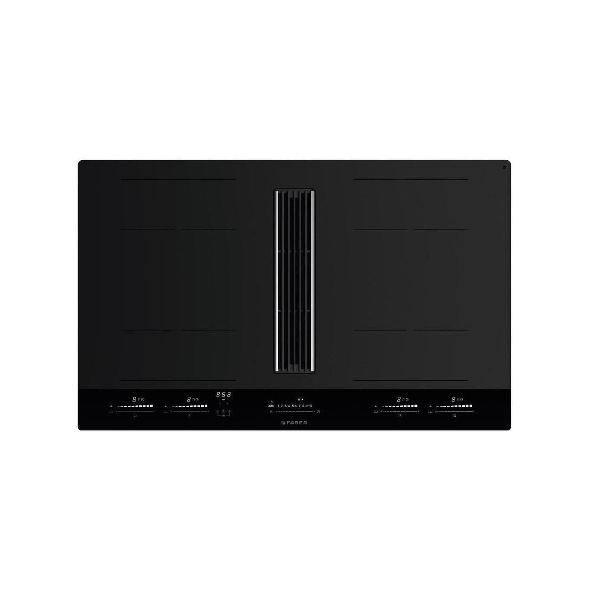 FABER GALILEO STRIPES F830 Piano cottura a induzione con cappa integrata 83 cm, 4 zone- 340.0708.969